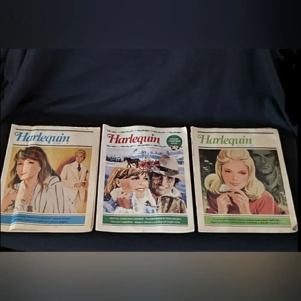 Vintage 1978 Three Issues of Harlequin Magazine